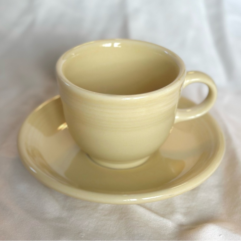 Fiestaware Teacup & Saucer set - Ivory